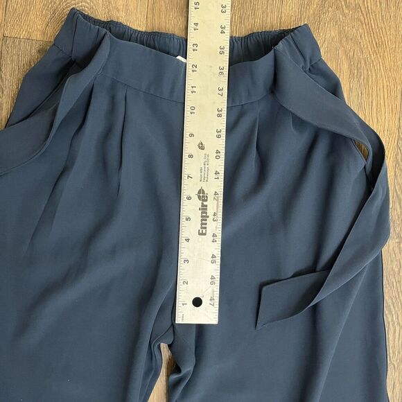 Lululemon Women's Size 6 Navy Blue Noir Crop Wide Leg Pull On Pants Trouser - Picture 8 of 11